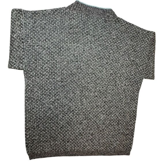 KATE COLLINS Vintage Gray Blue Floral Long Crewneck Sweater Women’s Size Small - Picture 10 of 14